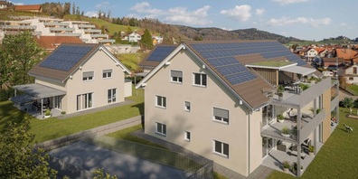 Modernes Wohnen auf dem Lande: MFH und zwei EFH in Balterswil.