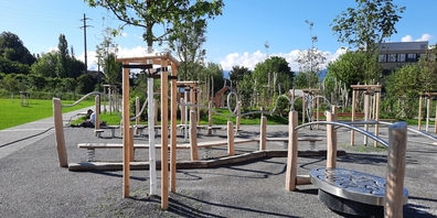 Der Grünfelspark wird feierlich eröffnet.