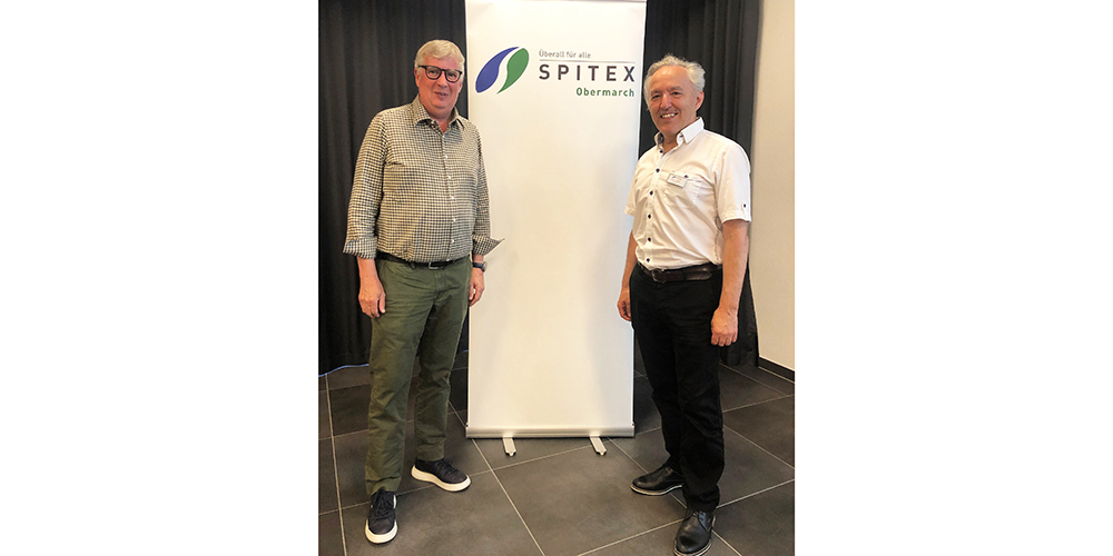 Möchten die Fusion vorantreiben: Roland Egli, Präsident Spitex Untermarch, und Stefan Knobel, Präsident Spitex Obermarch.