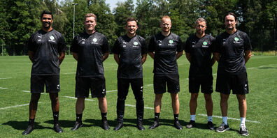Marvin Compper, Sebastian Block, Enrico Maassen, Jonas Maier, Simon Storm und Stefano Razzetti