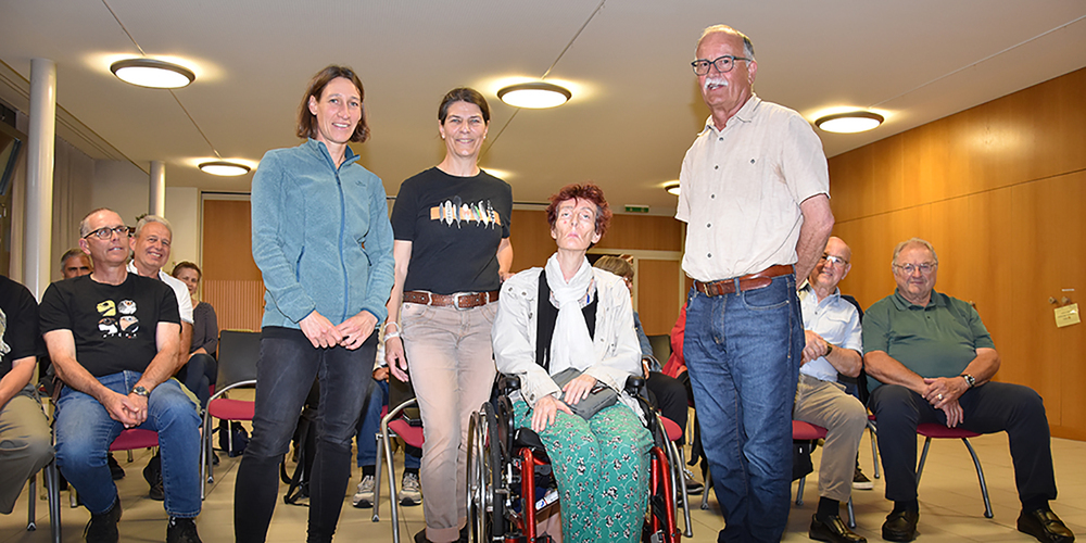Der neu formierte Vorstand: (v. l.) Andreia Koller, Edith Hüppi, Anna Jehli und Walter Nauer.