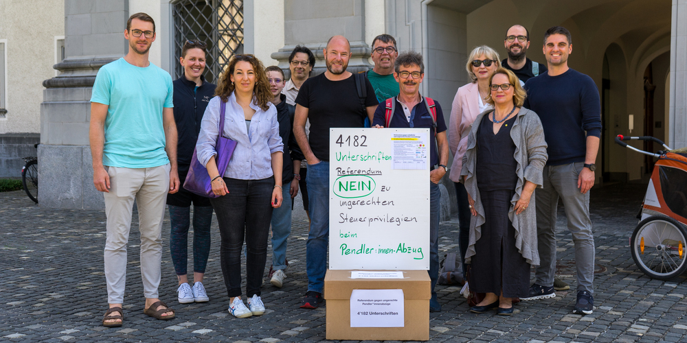 Zur Allianz «Keine unfairen Steuerprivilegien für den Autoverkehr», die das Referendum ergriffen und die Unterschriften gesammelt hat, gehören: SP, Grüne, GLP, und deren Jungparteien, EVP VCS, UmverkehR, IGöV, Casafair, TravailSuisse, Vpod und SGB