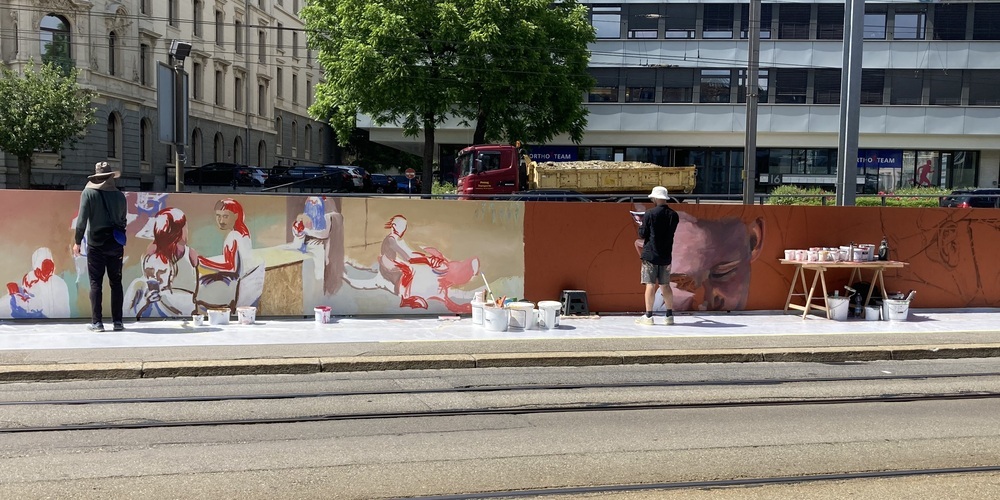 Pollo 7 und Lionel David bei der Arbeit