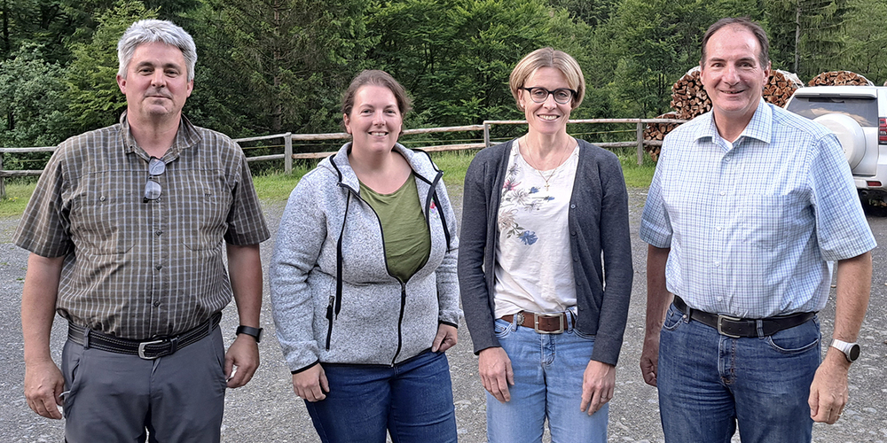 Diese vier schickt die SVP Taminatal ins Rennen: Michael Rupp, Olivia Elmer, Sandra  Thomann und Josef Riederer (von links).