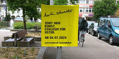 Die Plakataktion der Stadt Uster und Martin Schneider dauert von Juli 2024 bis Juni 2025.