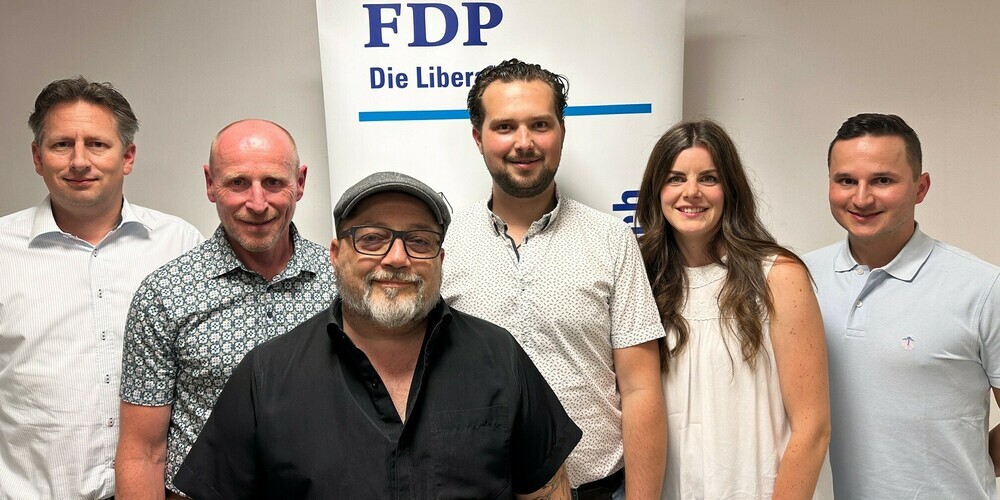 v.l.n.r.: Michael Graf, Hanspeter Künzler, Patrick Mast, Stephan Gois, Rahel Risch und Adrian Scherrer