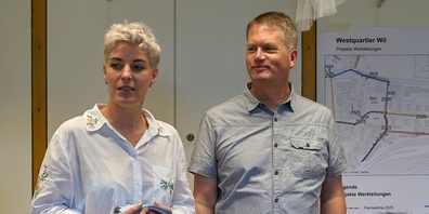 Im Bild: Präsident Jann Döbelin und die Organisatorin Ulrike Hintze danken den Helferinnen und Helfern.