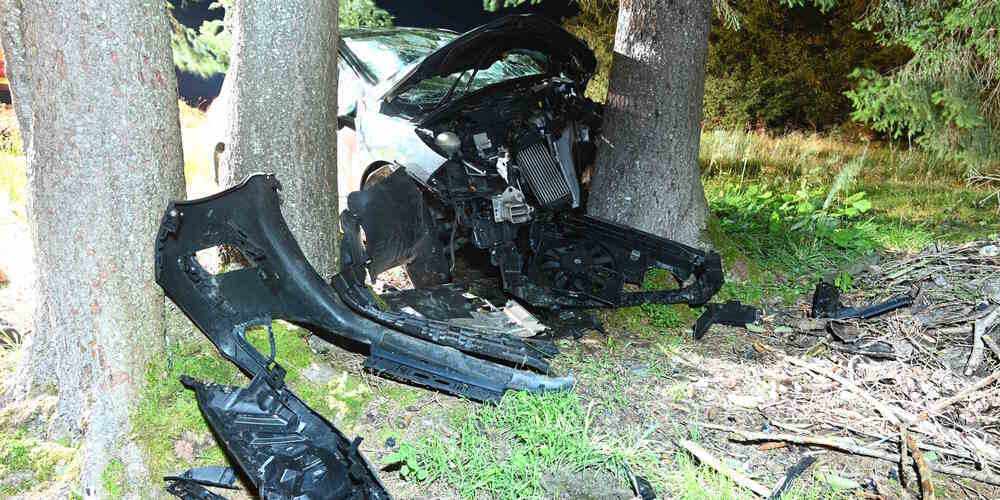 Die Autofahrerin geriet über den Fahrbahnrand hinaus und prallte in den Baum – ihre Mitfahrerin zahlte mit dem Leben.
