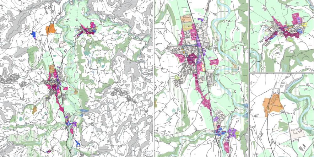 Ausschnitt aus dem Richtplan «Siedlung / Landschaft»