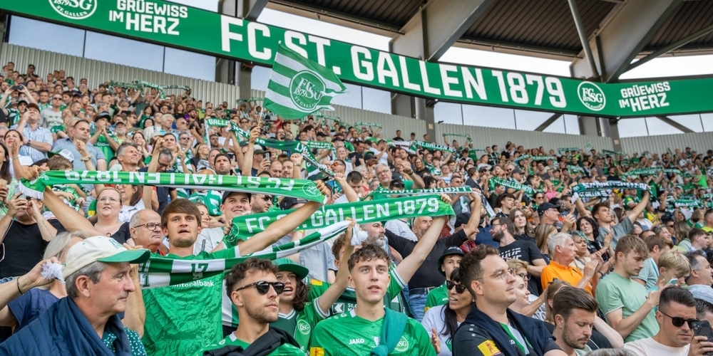 Die St.Galler Fans waren nur zu Beginn in Feierlaune.
