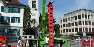 Das Harrasklettern zog die Zuschauer in seinen Bann