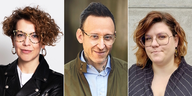 (v.l.) Die Gesprächsgäste Federica Gregoratto, Thomas Meyer und Stephanie Karrer.