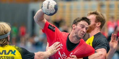 Der deutsche Rückraumspieler Lukas Saueressig zeigte eine starke Leistung in seinem ersten Ernstkampf im HSCK-Dress.