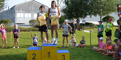 Die Tagessieger 2024: Livia Luck und Enea Egli.