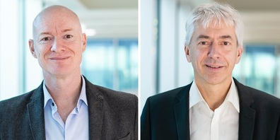 Ian Roberts, CTO der Bühler Group (links) und Johannes Wick, CEO Grains & Food der Bühler Group.