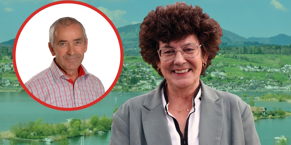 Als Behördenmitglied erlebte Hansueli Hofer (kl.) aus Wattwil Renate Rhyner-Brändli über viele Jahre und kann sie den Schmerknern klar zur Wahl empfehlen.