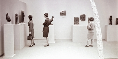Das Bild zeigt die Ausstellung «Kunst von Schwarz-Afrika» im Kunsthaus Zürich von 31. Oktober 1970 bis 17. Januar 1971.