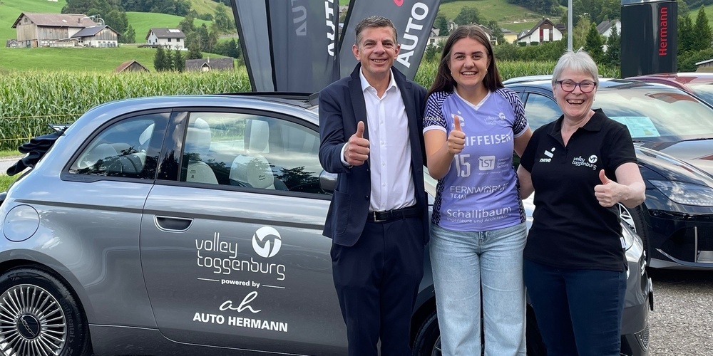 Volley Toggenburg fährt ab sofort vollelektrisch, powered by ah Auto Hermann aus Ebnat-Kappel.