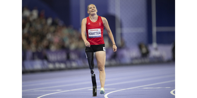 Elena Kratter im 100-Meter-Final in Paris. 