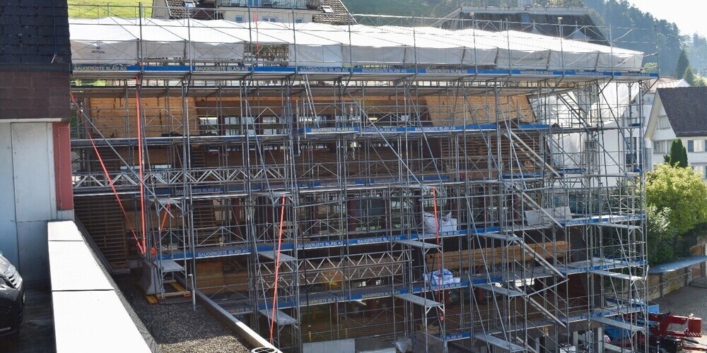 Der MZA Südtrakt wurde komplett ausgehöhlt.