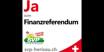 Die SVP empfiehlt ein Ja zur Abstimmung zum Finanzreferendum.