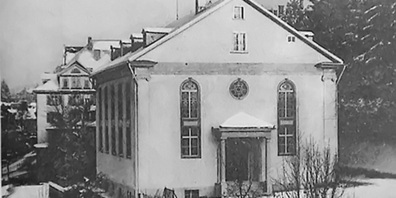 Die Synagoge der Gemeinde Addas Jisroel an der Kapellenstrasse.