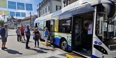 Das Busjubiläum wurde zelebriert.
