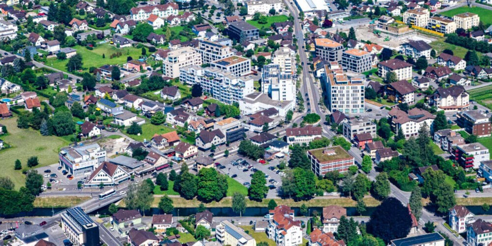 Im Dreieck zwischen Binnenkanal, Neugasse und Bahnhofstrasse soll das Zentrum neu gestaltet werden.