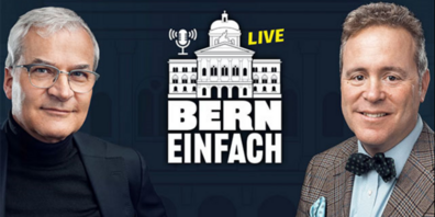 Markus Somm (l.) und Dominik Feusi am nächsten Donnerstag im Rössli Hurden. Sie können dabei sein.
