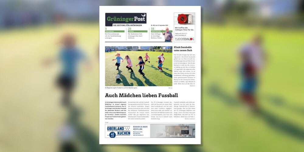 Die Grüninger Post Nr. 260 vom 13. September 2024.