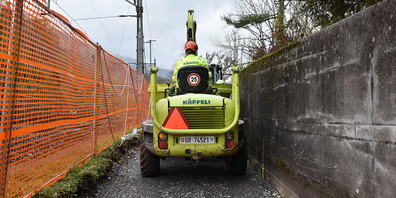 Schritt für Schritt näher am Ziel: Am Seeuferweg-Projekt findet in den nächsten Tagen eine weitere Bauetappe zum Abschluss.