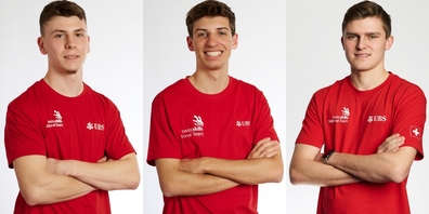 Silbermedaillengewinner an den WorldSkills 2024 aus dem Kanton St.Gallen: Julian Gemperli aus Flawil, Maurin Schickli aus Engelburg, Felix Kuster aus Jona.