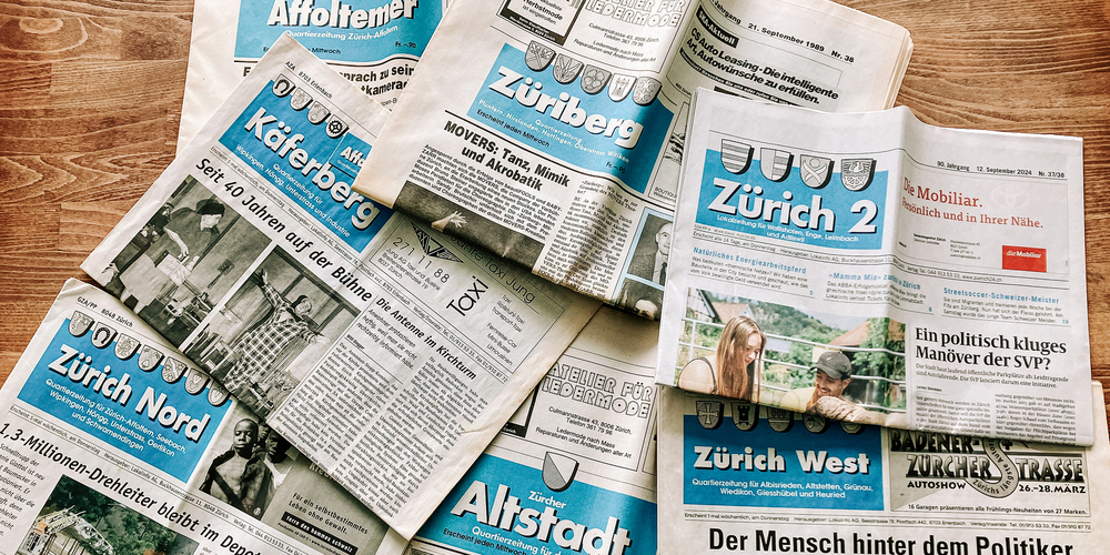 Unsere Quartierzeitungen im Zeichen der Zeit: Die Lokalinfo AG ist seit 1985 fest in der Stadt Zürich verankert.
