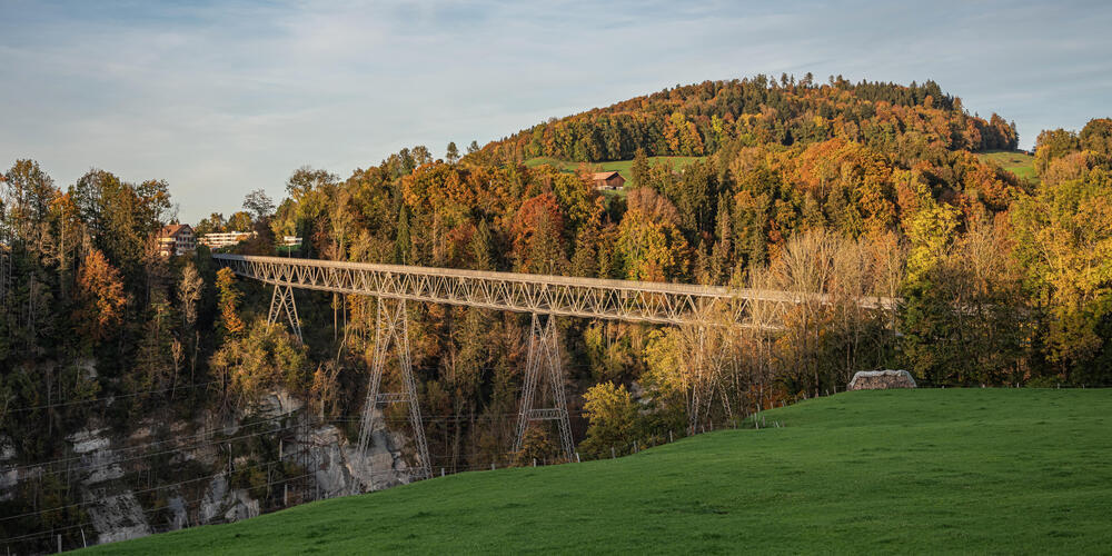 Unter der Ganggelibrugg hindurch soll das Abwasser künftig vom Appenzellerland nach St.Gallen geleitet werden.