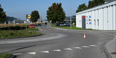 Im Rosenau-Kreisel hats gekracht