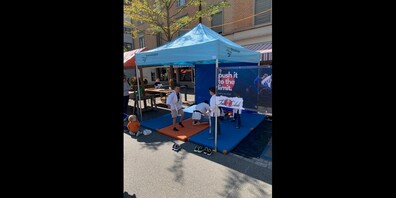 Der Judoclub Kreuzilngen war am Strassenspiefest mit einem Stand vertreten.
