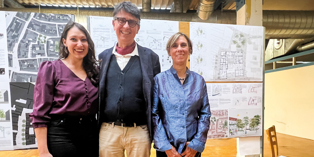 Das Siegerteam mit Daniela Gasperotti, Alberto Giuntoli und Silvia Bellesi (v.l.).