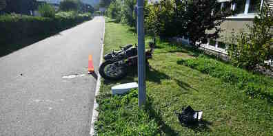 Der 16-Jährige war in fahrunfähigem Zustand unterwegs.