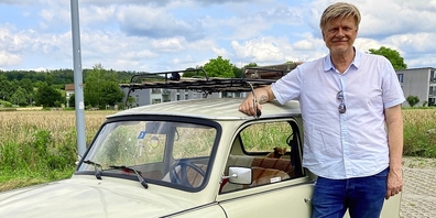 «Mir gefällt, dass mit dem Trabant immer ein Stück Geschichte mitfährt», sagt Patrice Meister.