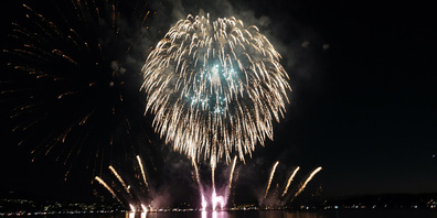 Das Feuerwerk um 22 Uhr, das heiss ersehnte Highlight am Seenachtfest