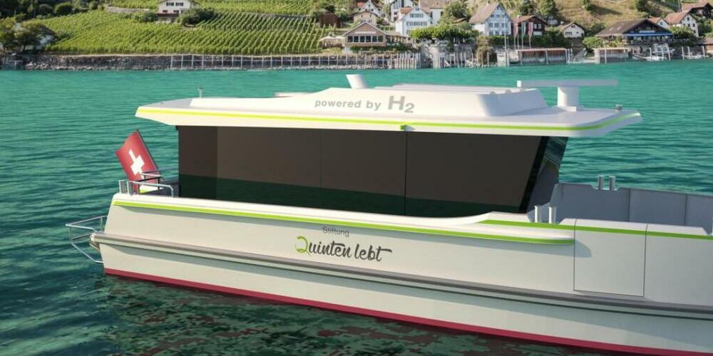 Eine Visualisierung des künftigen Seetaxis auf dem Walensee.