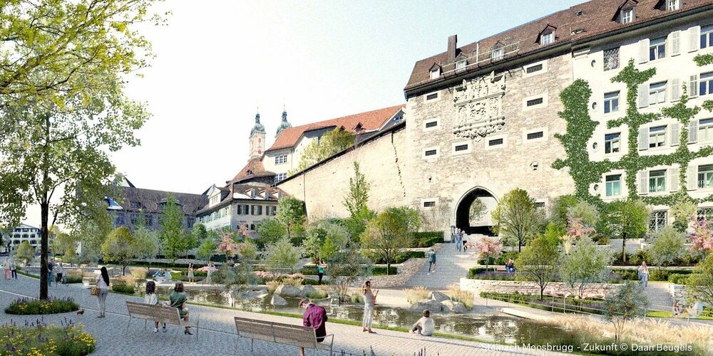 Entlang der Moosbruggstrasse könnte eine neue Flaniermeile entstehen