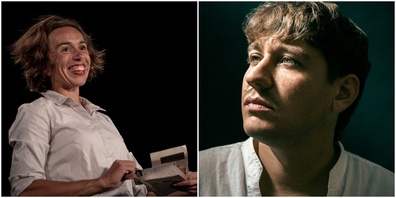 Der Rotfarb-Herbst startet witzig mit Judith Bach (l.). Die Berlinerin singt, philosophiert und verspielt sich gut und gern am Klavier.  Der Appenzeller Ausnahmesänger Marius Bear (r.) wird die Zuhörerinnen und Zuhörer mit neuer, berührender Musik beschenken.