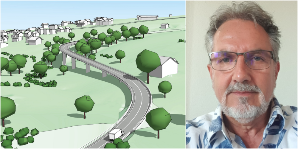 Urs Kamm über das geplante Bauwerk: «Die Höhe der Brücke entspricht etwa einem 6-stöckigem Hochhaus.»