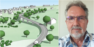 Urs Kamm über das geplante Bauwerk: «Die Höhe der Brücke entspricht etwa einem 6-stöckigem Hochhaus.»
