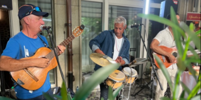 Die kubanische Liveband AZUCAR“ an den Cuba Vibes 2023.