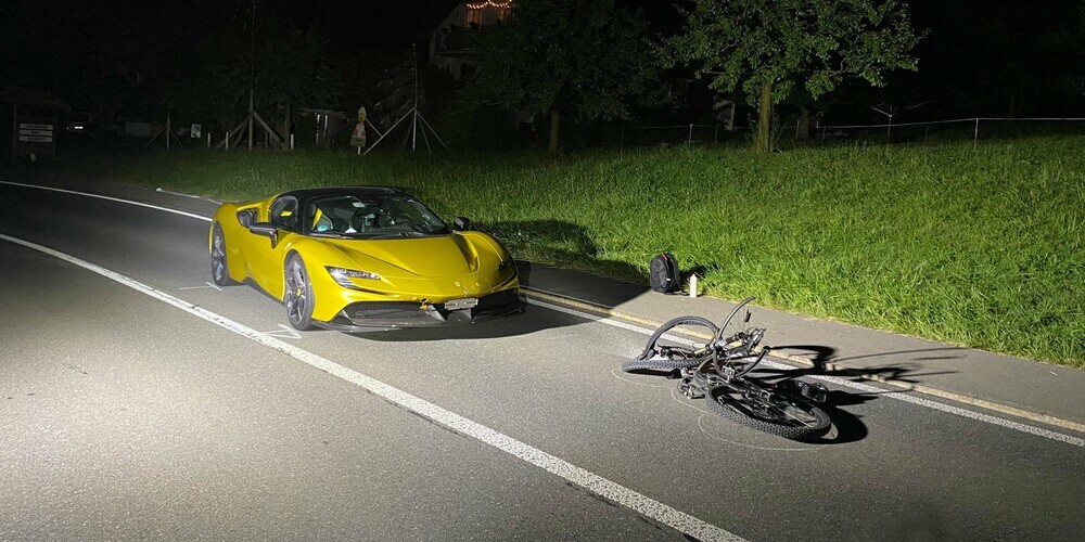Der Ferrari und das Velo wurden zwecks weiteren Abklärungen sichergestellt.