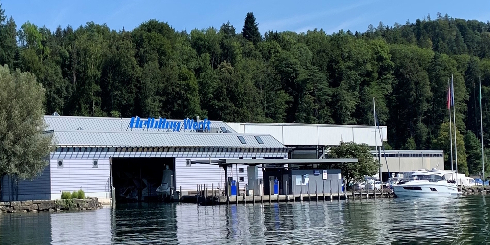 Die Helbling Werft am Strandweg in Schmerikon: ein Familienbetrieb seit drei Generationen.