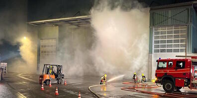 In der Kehrichtverbrennungsanlage in Bazenheid sind Holzschnitzel in Brand geraten.