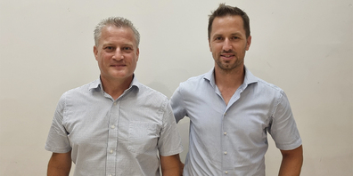 SVP-Kandidaten in Sargans: Martin Hardegger für den Gemeinderat (links) und Markus Bonderer für das Gemeindepräsidium.
